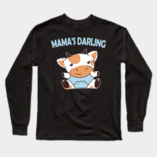 Mamas Darling Baby Cow Gift Long Sleeve T-Shirt